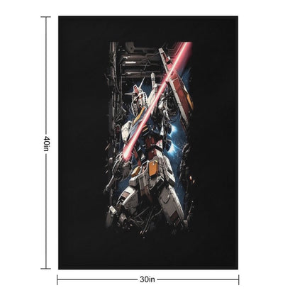 RX 78 2 Gundam Lightweight Throw Blanket