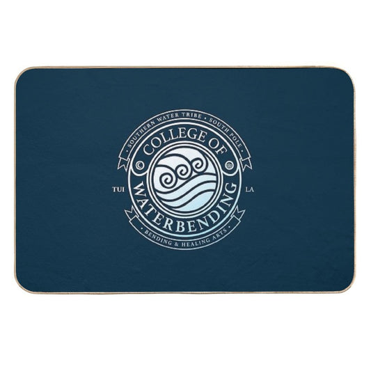 ATLA College of Waterbending Avatar Inspired-Design  Repositionable Bath Mat