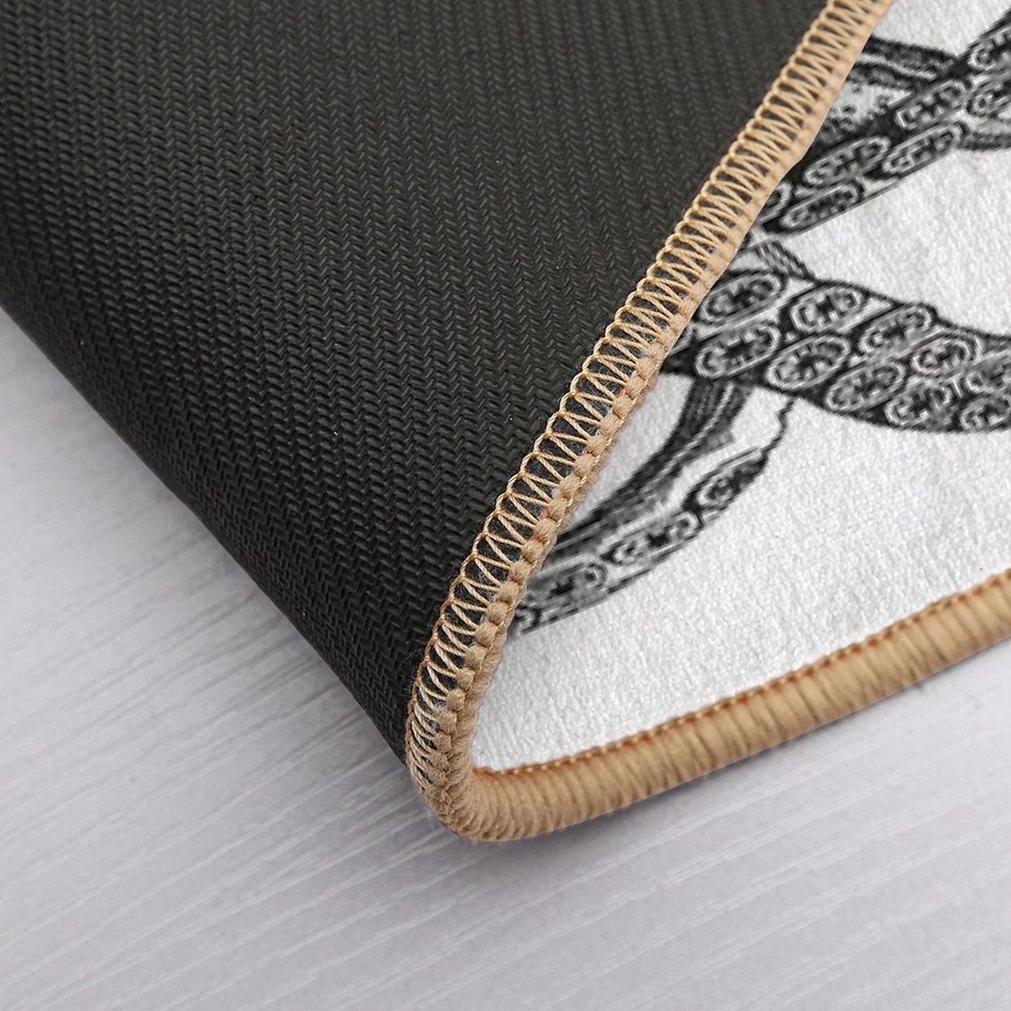 Half Octopus  Right Side  Vintage Octopus  Tentacles  Sea Creatures  Nautical  Ocean  Sea  Beach  Diptych  Black And W  Rapid-Drying Bath Mat