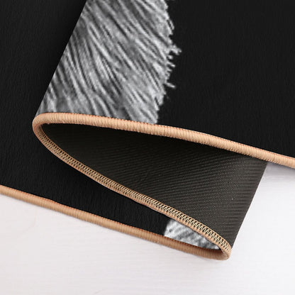 Raccoon Floral Crown Flowers Funny Cute Animal Raccoon Gift  Stain-Proof Bath Mat