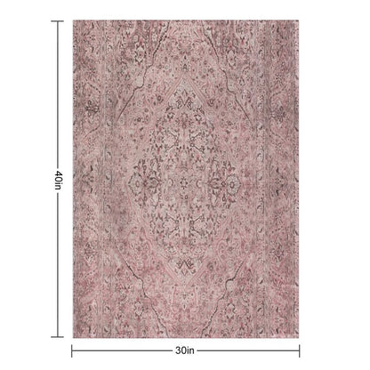 Antique Persian Tabriz Rug Print Premium Throw Blanket
