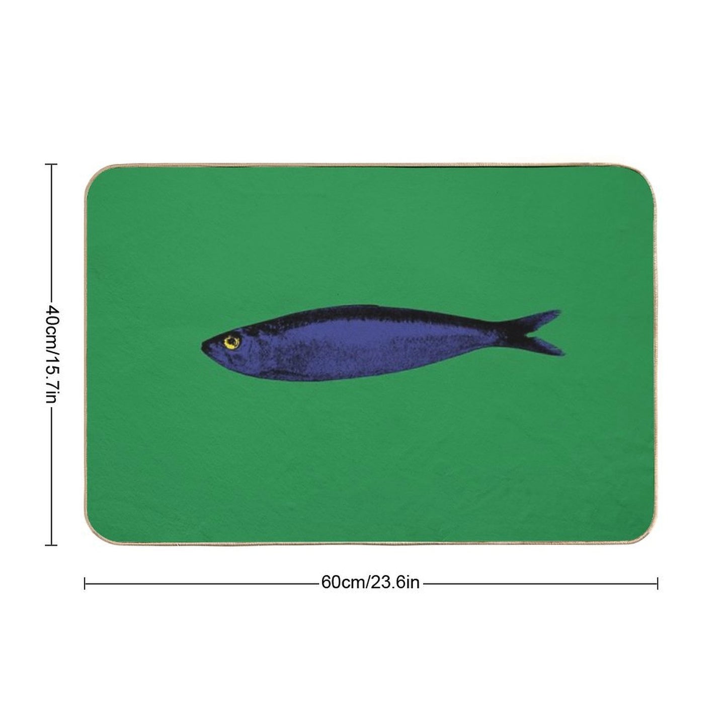 Blue Sardine  Versatile Bath Mat