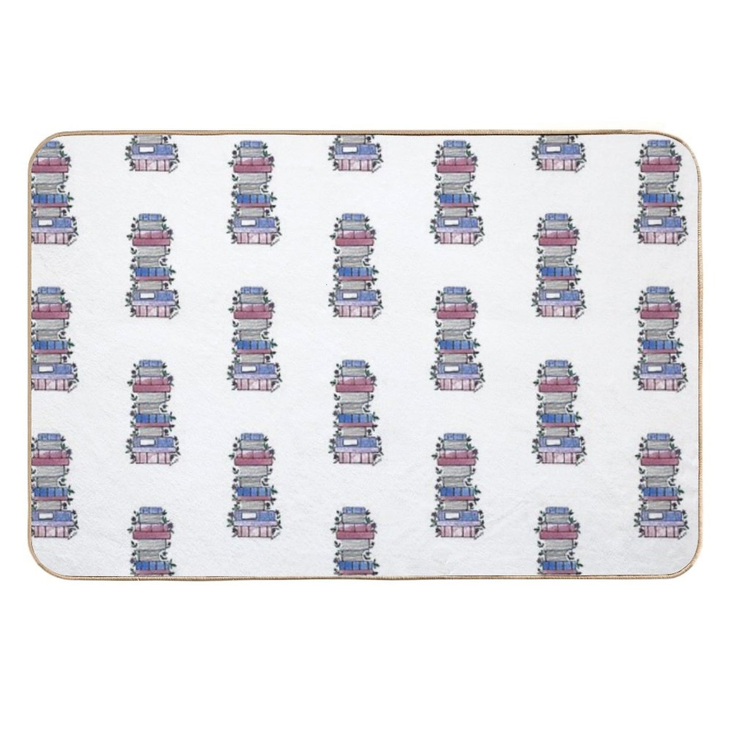 Flowery Books  Anti-Trip Bath Mat