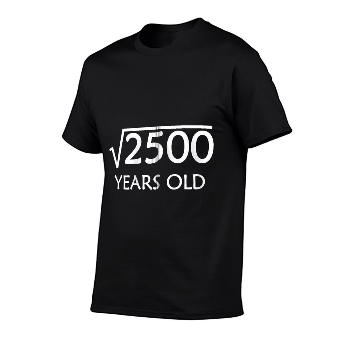 50th Birthday, Square Root of The 2500, 50 Year Old Zip  Trendy Pattern T-Shirt