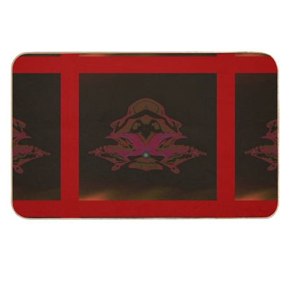 Black Pearl (Red)  Slip-Resistant Bath Mat