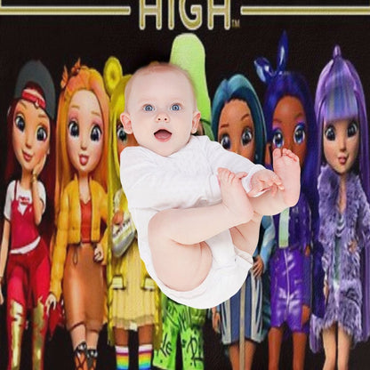 Rainbow High Gift For Fans Rainbow High Dolls Rainbow High Characters Compact Throw Blanket