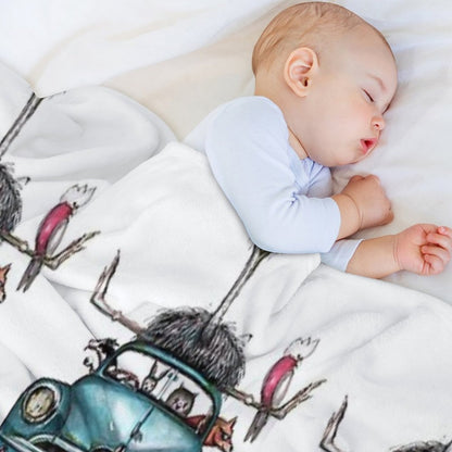 FJ Aussie Party Travel-friendly Throw Blanket
