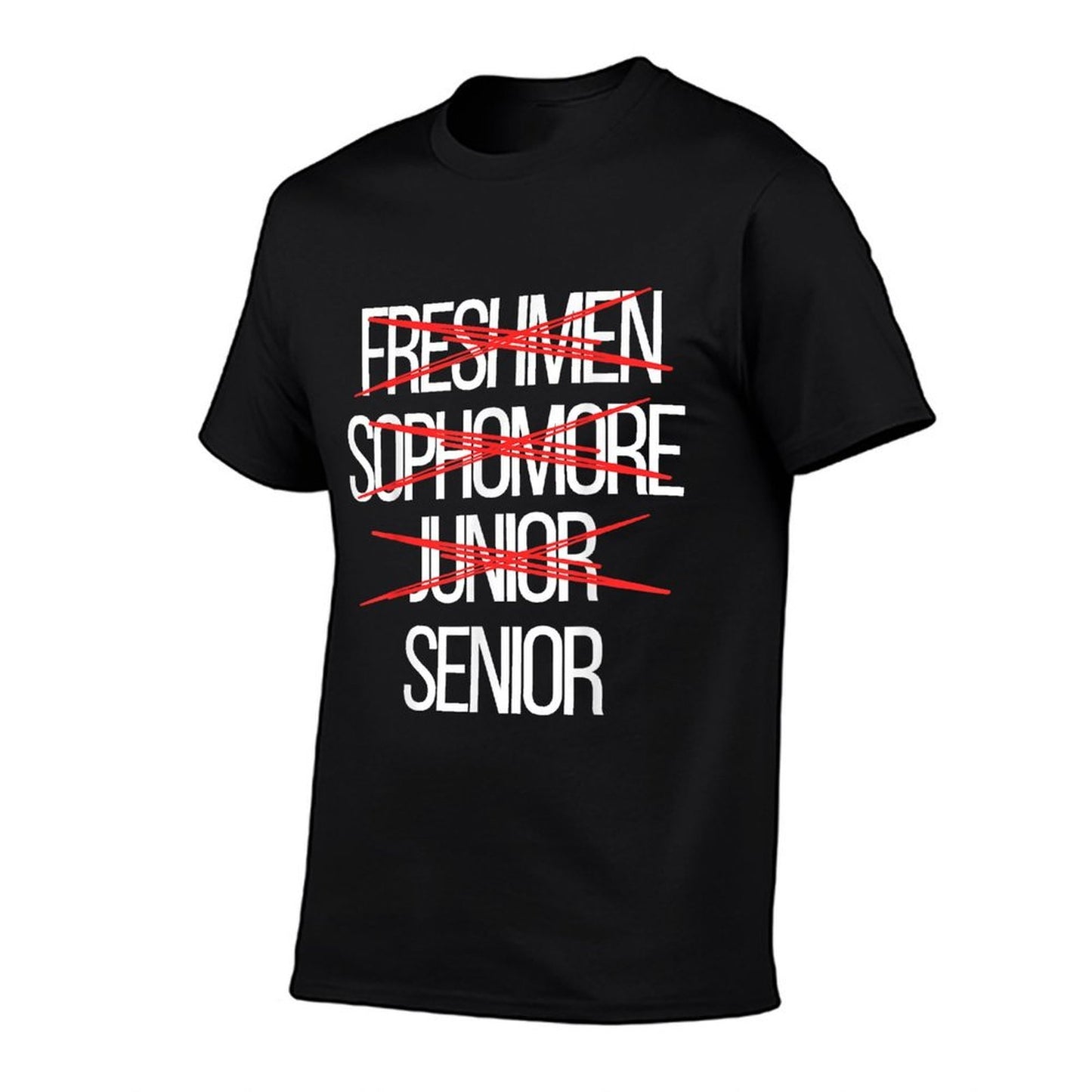 Funny High School College Senior Year Level Complete  High-quality Stitching T-Shirt