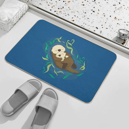Cute Otters Durable Bath Mat