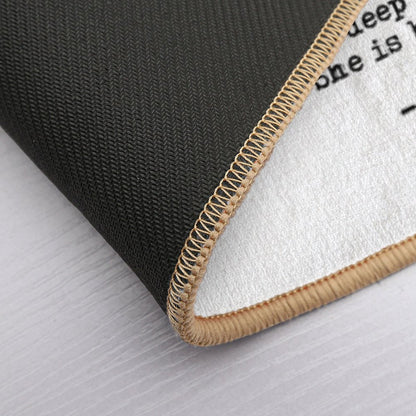 She Was Beautiful - F Scott Fitzgerald  Easy To Clean Bath Mat