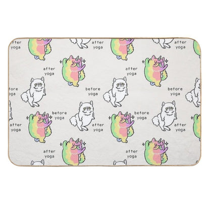 Persian Cat After Yoga  Non-Slip Bath Mat