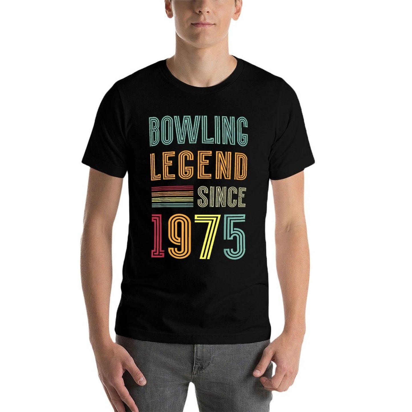 Bowling Legend 1975 50 Years Game 50th Birthday Bowling  Slim-fit Cut T-Shirt