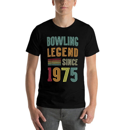 Bowling Legend 1975 50 Years Game 50th Birthday Bowling  Slim-fit Cut T-Shirt