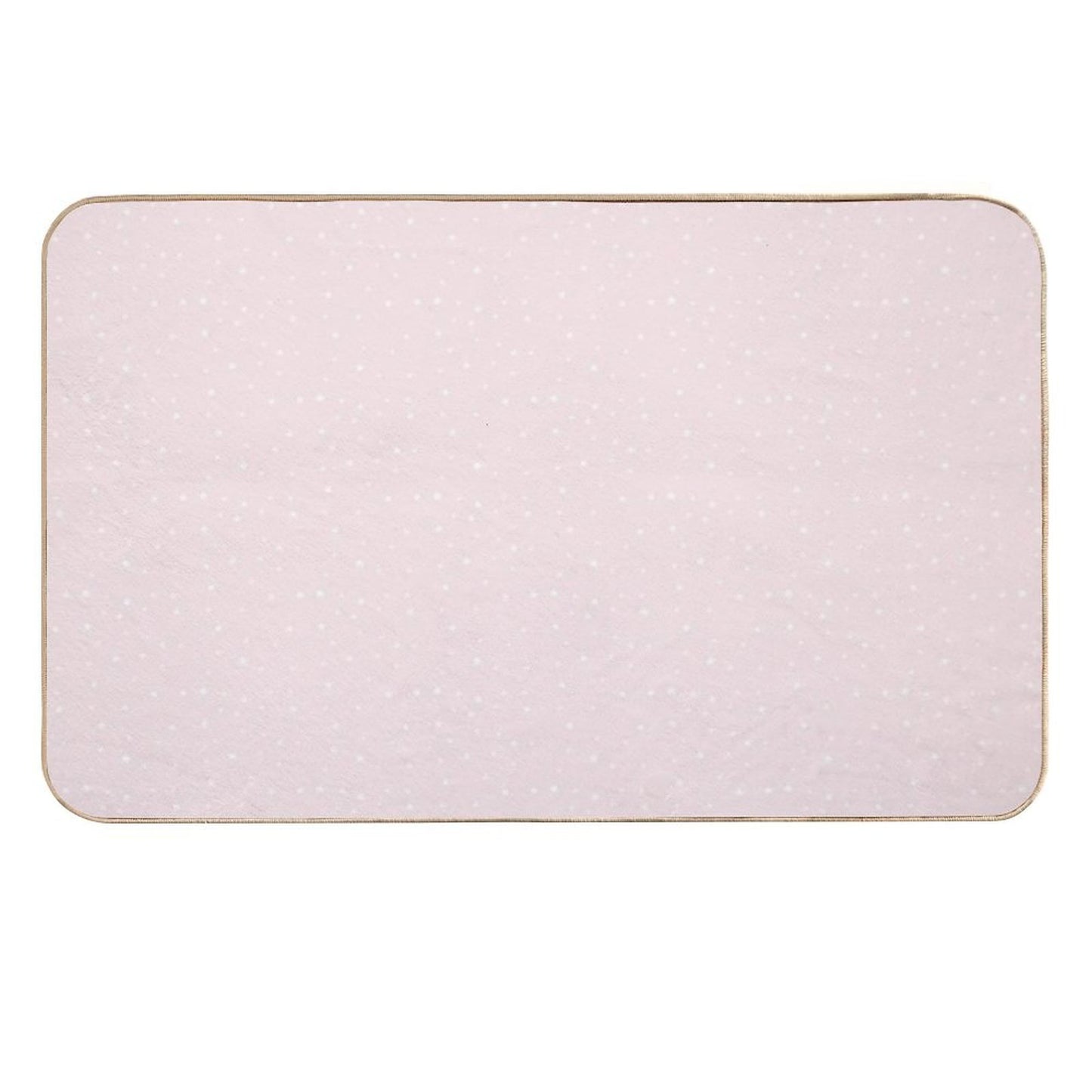 Pink And White Stars  Eco-Friendly Bath Mat
