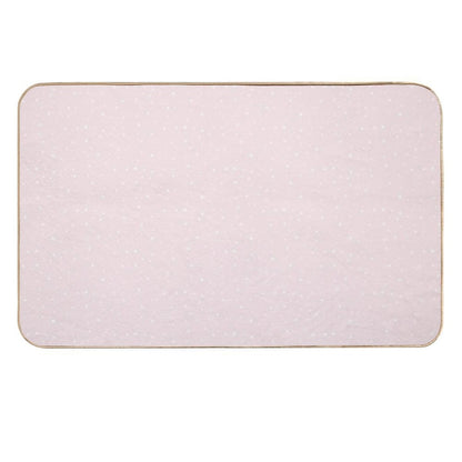 Pink And White Stars  Eco-Friendly Bath Mat