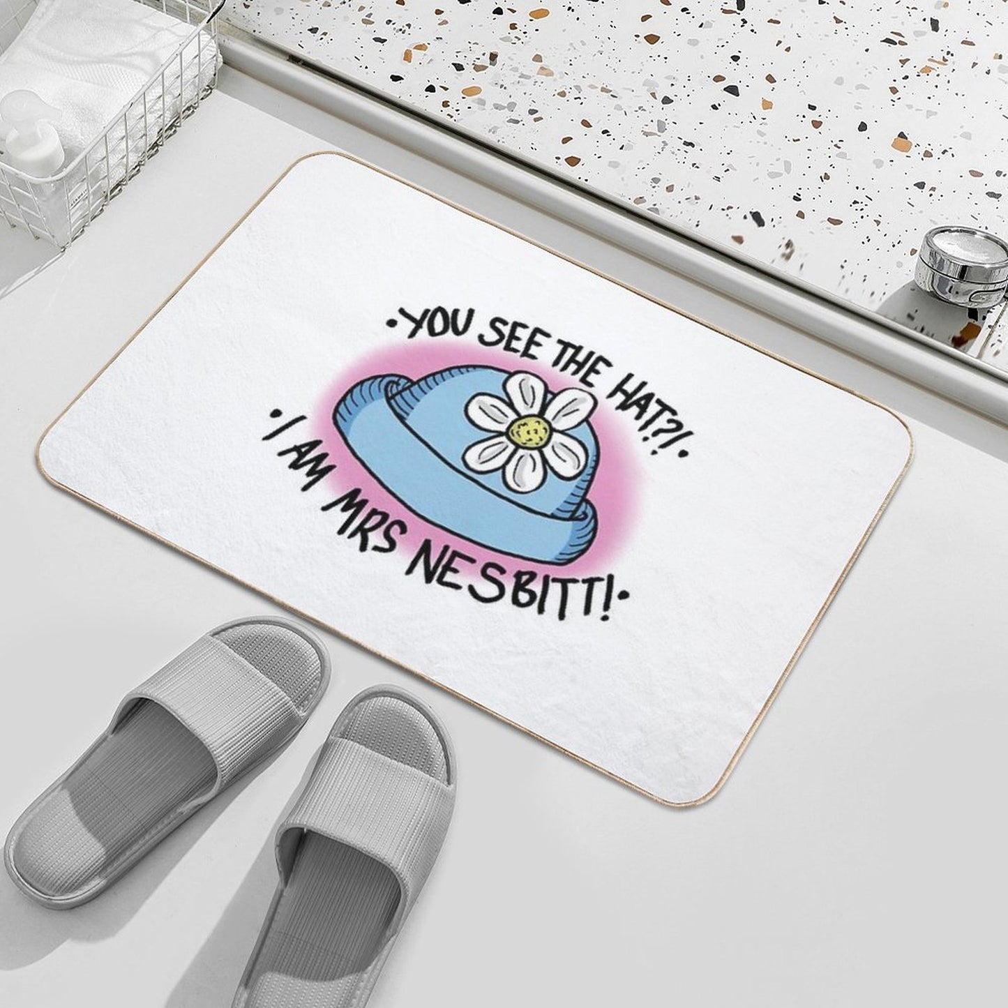 You See The Hat!  Non-Slip Bath Mat