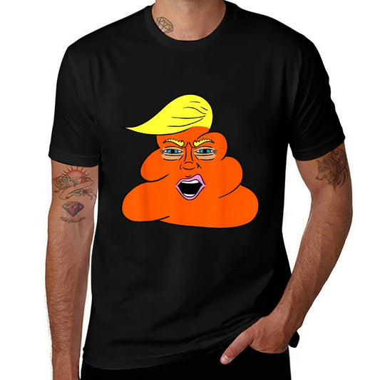 Trump Hairt Orange Turd Shit  Cotton T-Shirt