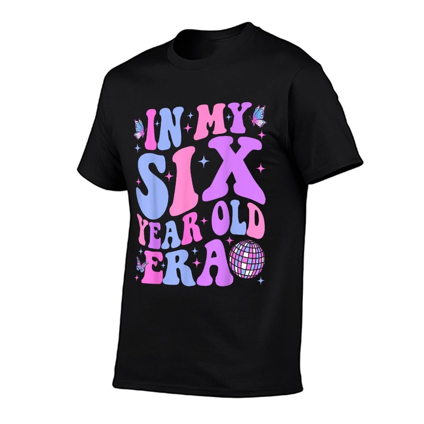 In My Six Year Old Era Girl Boy 6th Birthday 6 Year Old  Heathered Texture T-Shirt