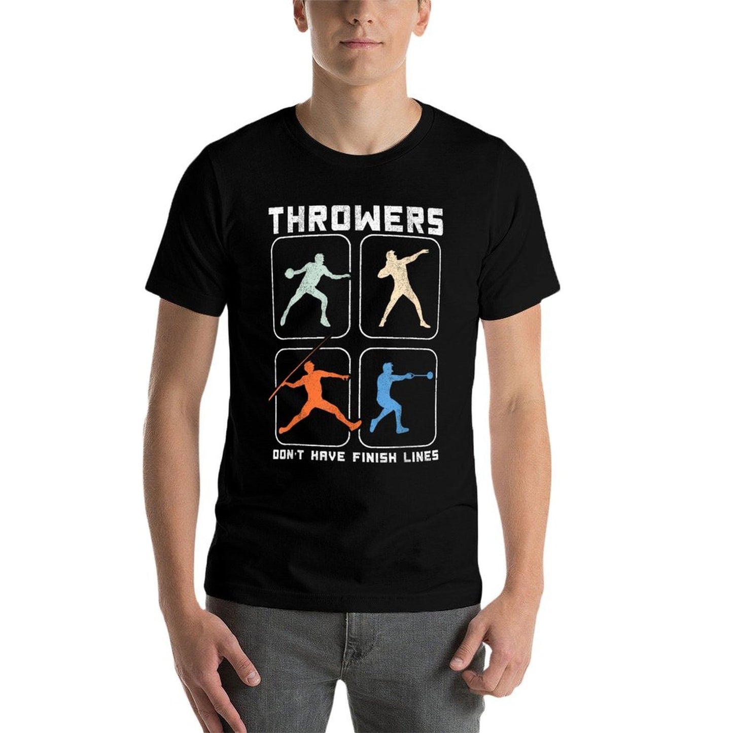 Throwers Dont Have Finish Lines Discus Javelin Shot Put  Soft T-Shirt