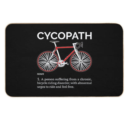 Cycopath Definition I - Red Bike  Odorless Bath Mat