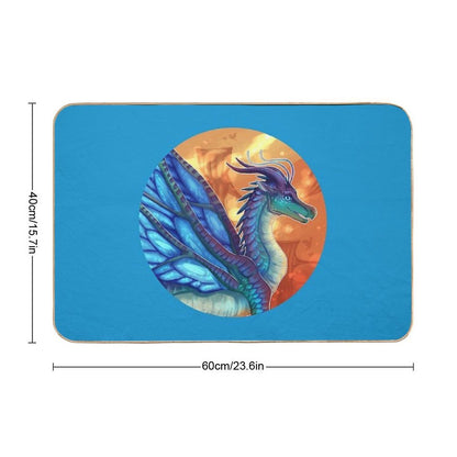 Wings of Fire - Blue  Multi-Purpose Bath Mat