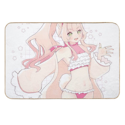 Summer Bun  High-Traffic Bath Mat