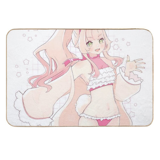 Summer Bun  High-Traffic Bath Mat