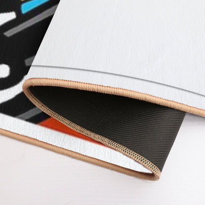 Greyhound Ears Big Red  Anti-Trip Bath Mat