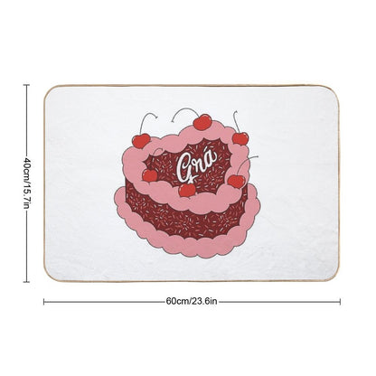 Gra Cake  Repositionable Bath Mat