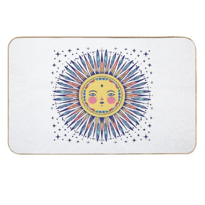 Feathered Sun  Slip-Resistant Bath Mat
