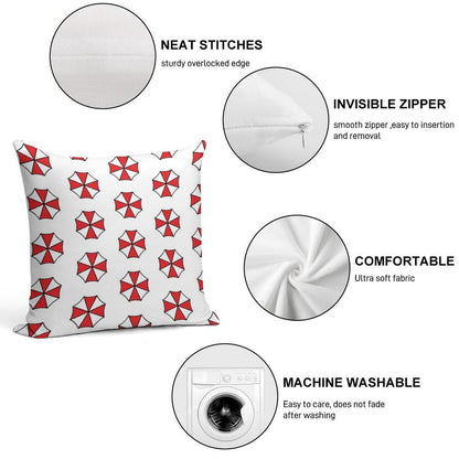 Resident Evil Inspired Umbrella Corporation Products Version 2 Soft Gift Ready Throw Pillow