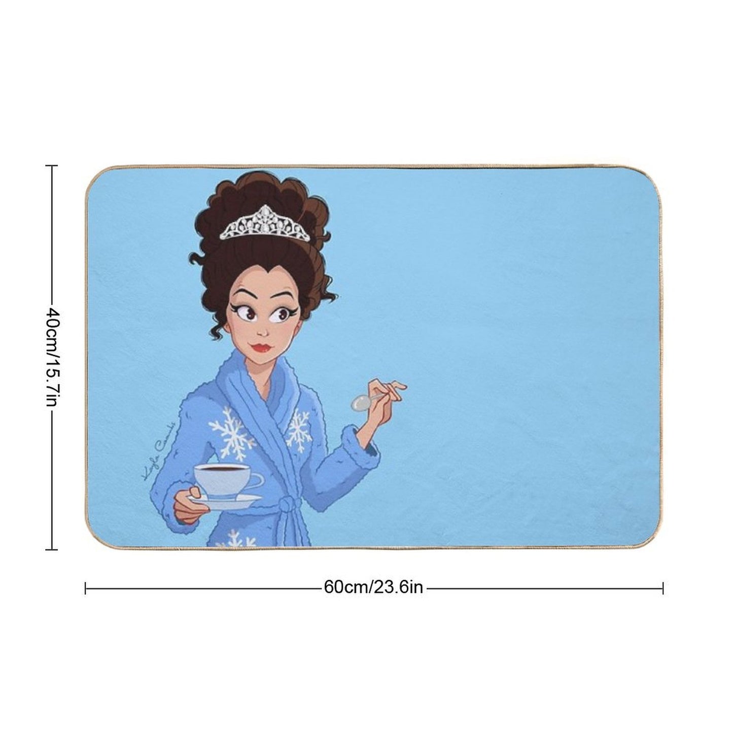 Fran Fine Tiara  Anti-Trip Bath Mat