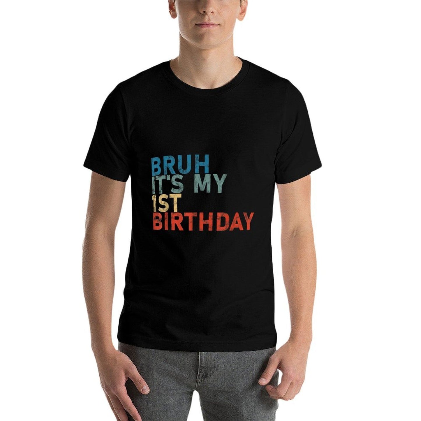 Bruh It&#39;s My 1st Funny Birthday Boy, Girl 1 Years Old 2022  Moisture-wicking T-Shirt