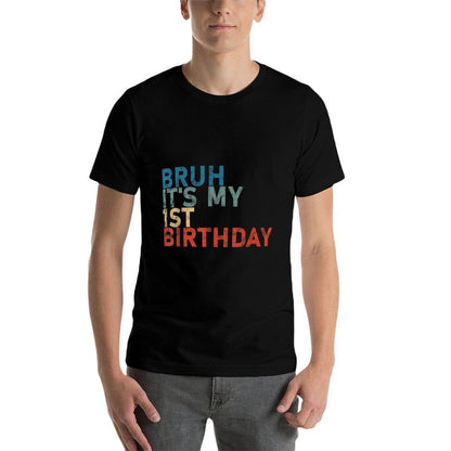 Bruh It&#39;s My 1st Funny Birthday Boy, Girl 1 Years Old 2022  Moisture-wicking T-Shirt