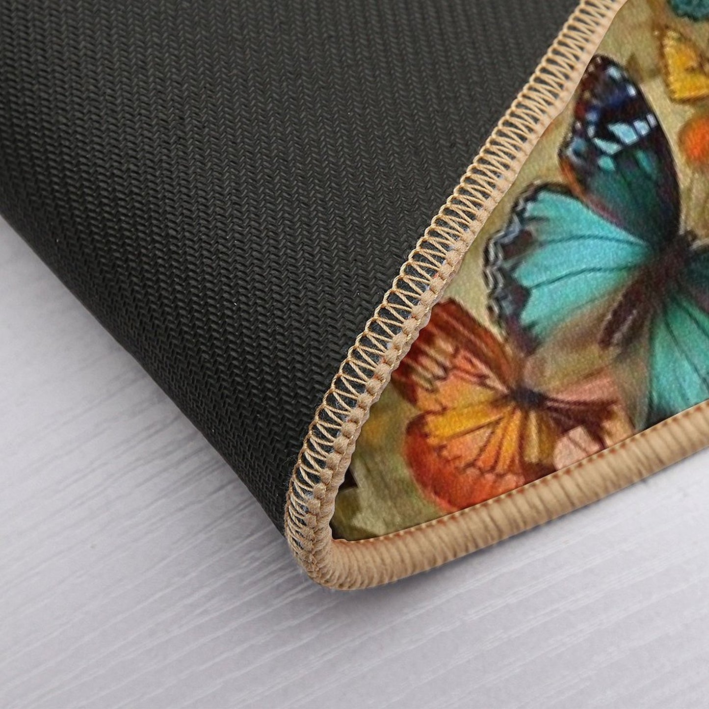 Embrace The Beauty of Bold Colors with Butterfly Prints  Versatile Bath Mat