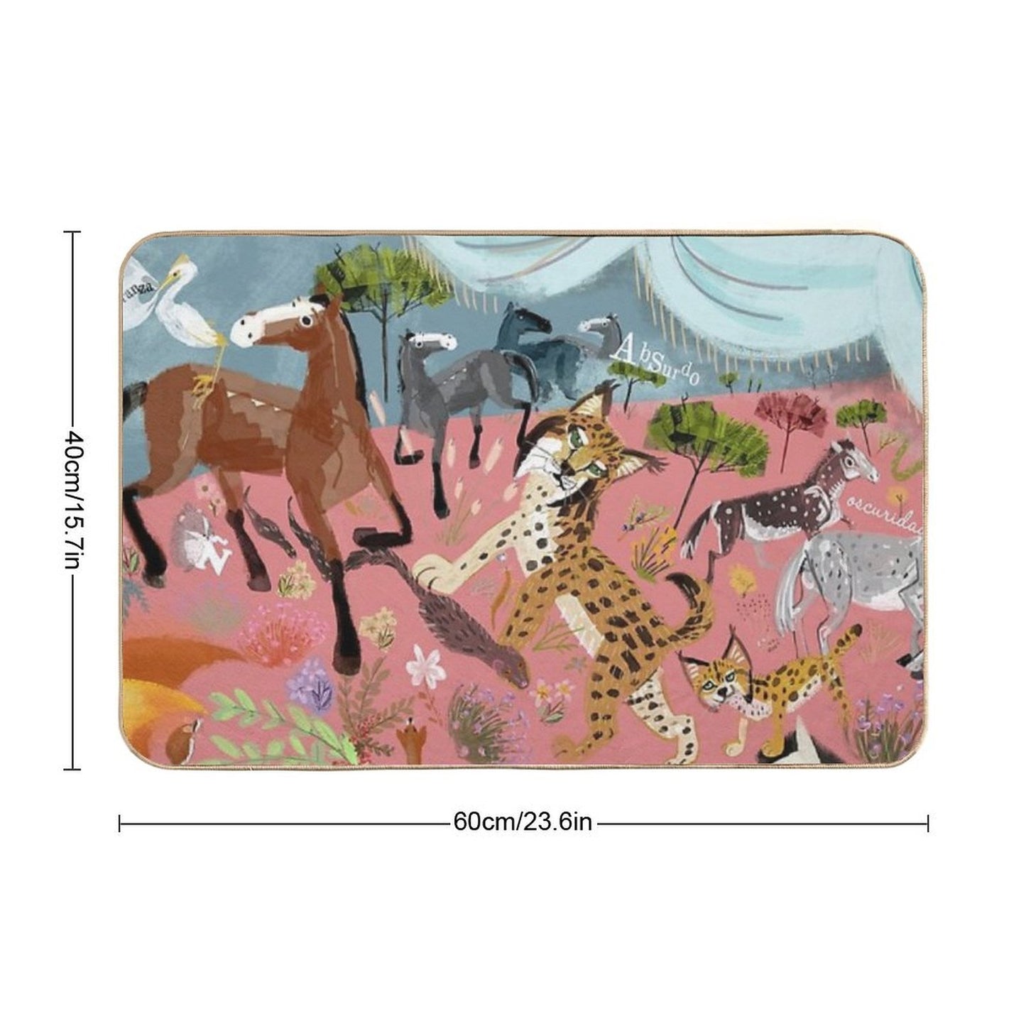 Paradise before The Fire (SGHN)  Long-Lasting Bath Mat