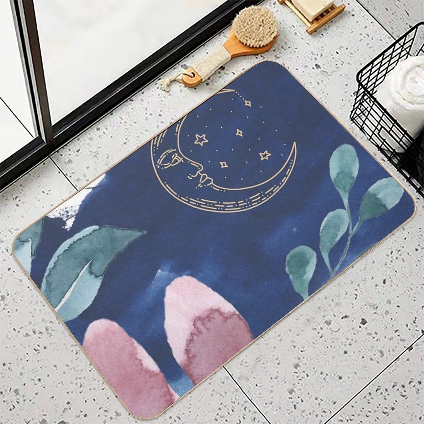 Watercolor Night  High-Traffic Bath Mat