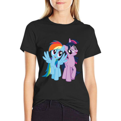 My Little Pony Rainbow Dash And Twilight Sparkle  Versatile T-Shirt
