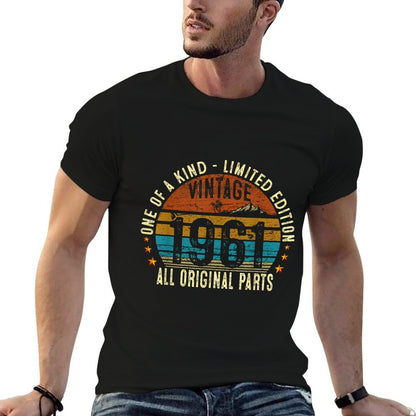 Vintage 1961 64 Years Old Men Women 64th Birthday Gifts  Polyester Blend T-Shirt