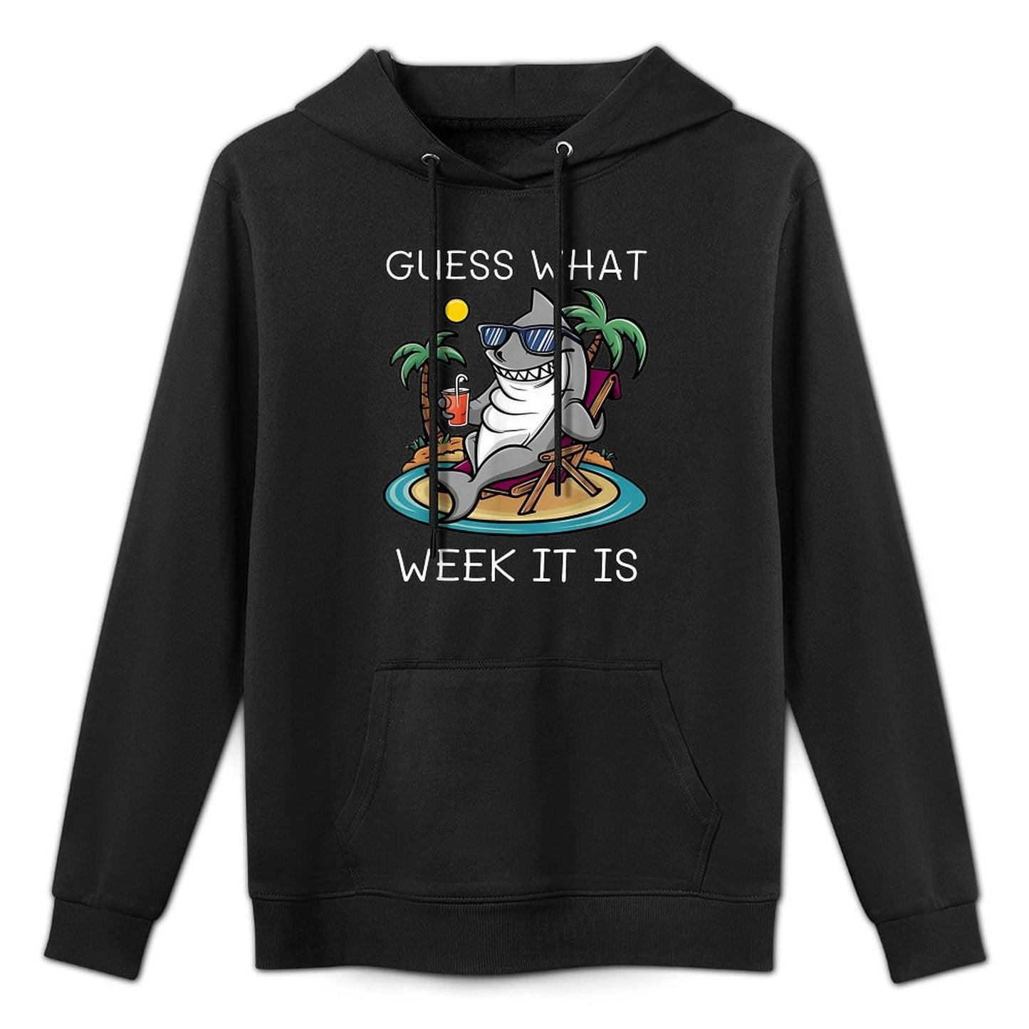 Cool Shark 2025 Week Guess What Week It Is Shark Lover Trip Layering Staple Hoodie