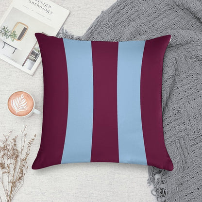 Aston Villa Retro 2000 Claret And Blue Home Striped Soft Shrink-Resistant Throw Pillow