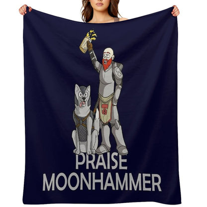 Praise Moonhammer! Gift-ready Throw Blanket