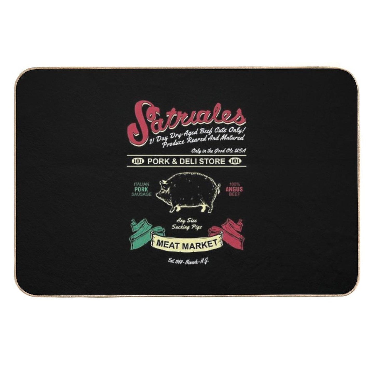 Satriale's Pork & Deli Store Meat Market Durable Bath Mat