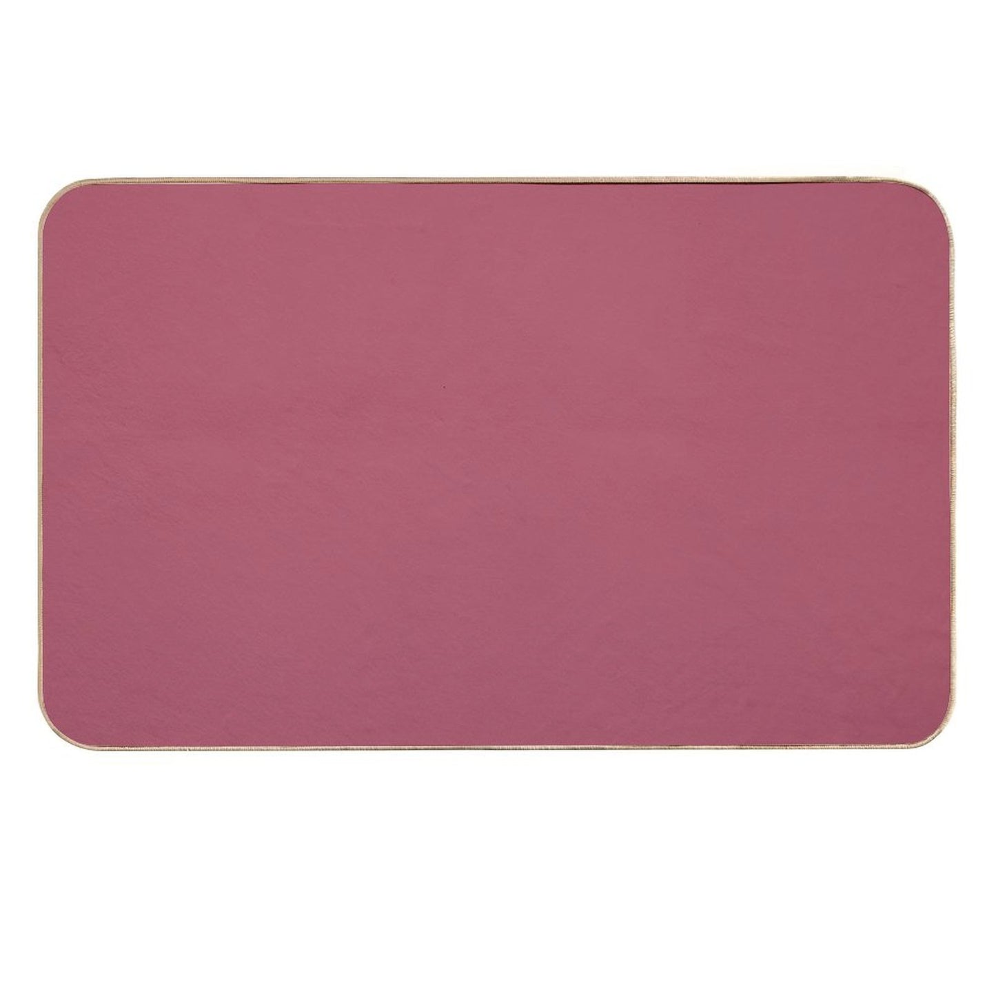 Dusty Berry Pink Solid Color  Easy Maintenance Bath Mat