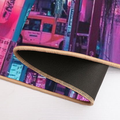 Magic of Cyberpunk Japan  Easy Maintenance Bath Mat