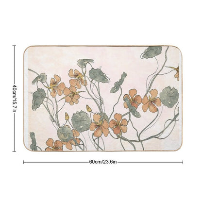 Winding - Floral Watercolour  Anti-Trip Bath Mat