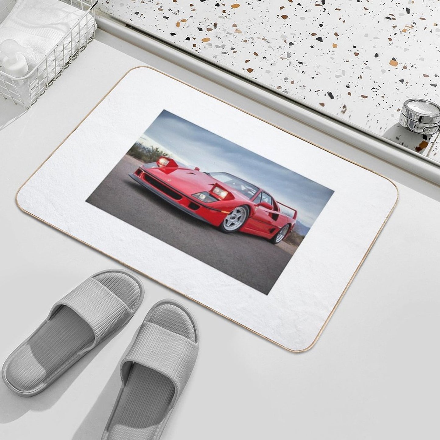 Ferrari F40  Pet-Safe Bath Mat