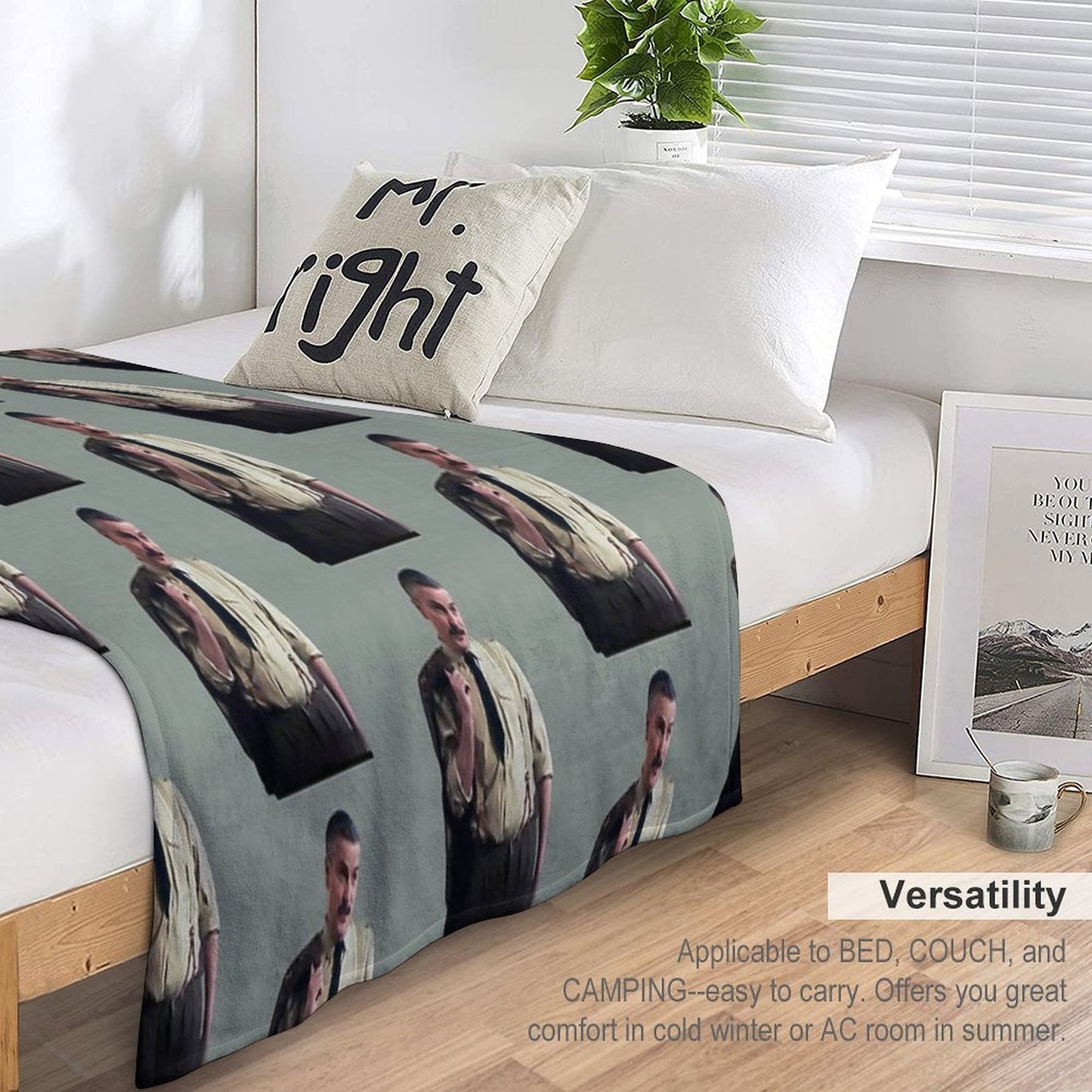 BBC Ghosts The Captain Durable Throw Blanket