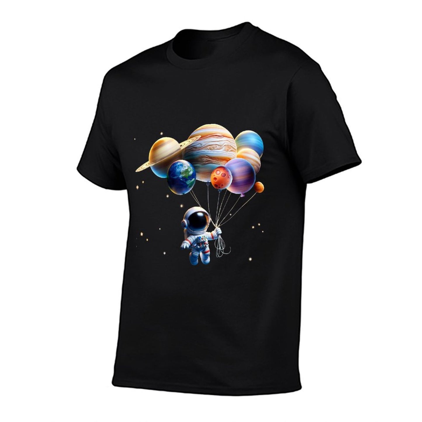 Funny Astronaut Planets Men Women Kids Astronomy Space  Oversized Silhouette T-Shirt