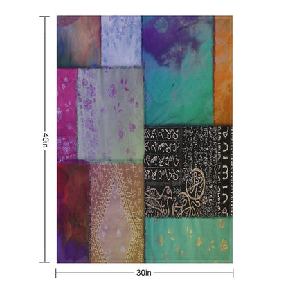 Afrikan Batik Patchwork I All-season Throw Blanket